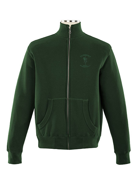 Full Zip Embroidered Sweat Top - Male