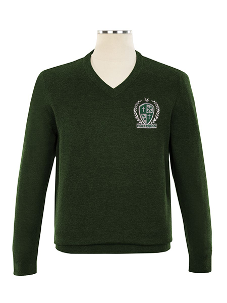 V-Neck Embroidered Pullover - Unisex