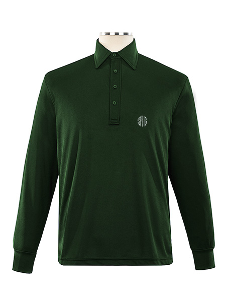 Long Sleeve Performance Embroidered Golf Shirt - Male