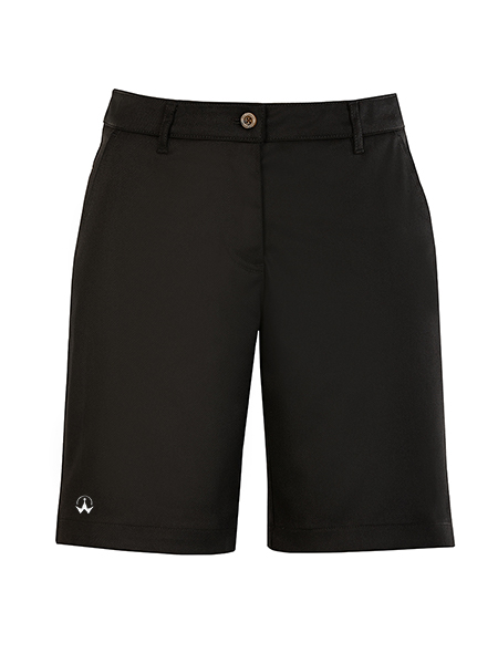 Embroidered Walking Shorts w/ Board Logo - Female