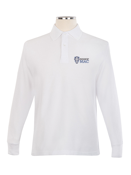 Long Sleeve Pique Embroidered Golf Shirt - Unisex