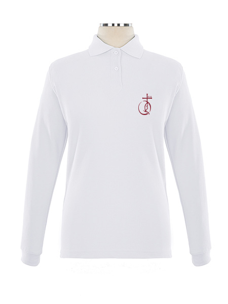 Long Sleeve Pique Embroidered Golf Shirt - Female