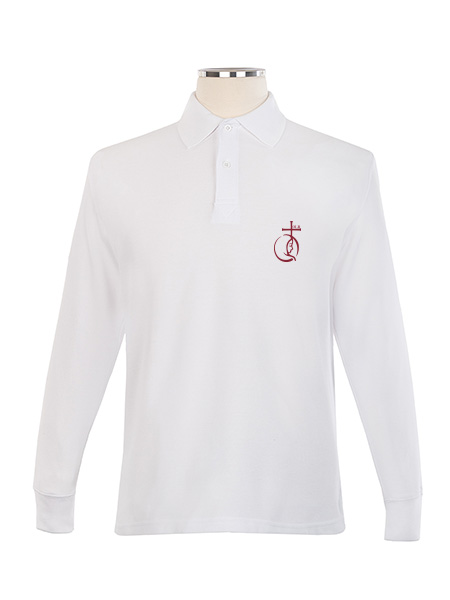 Long Sleeve Pique Embroidered Golf Shirt - Unisex