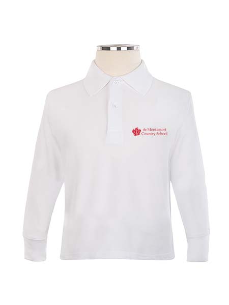 Long Sleeve Pique Embroidered Golf Shirt - Toddler