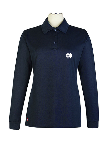 Long Sleeve Performance Embroidered Golf Shirt - Female