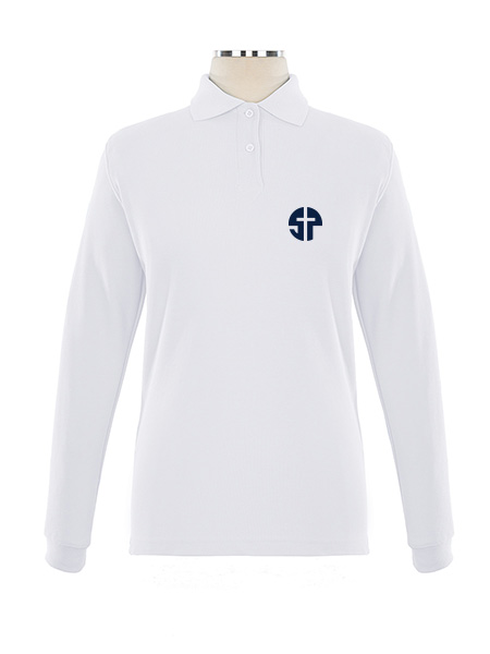 Long Sleeve Pique Embroidered Golf Shirt - Female
