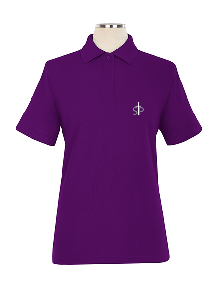 Short Sleeve Pique Embroidered Golf Shirt - Female