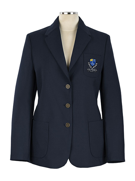 Three Button Crested Blazer - Female, Youth