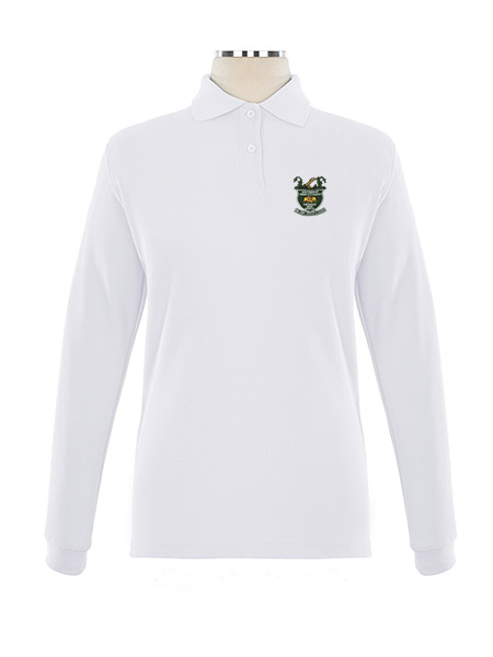 Long Sleeve Pique Embroidered Golf Shirt - Female