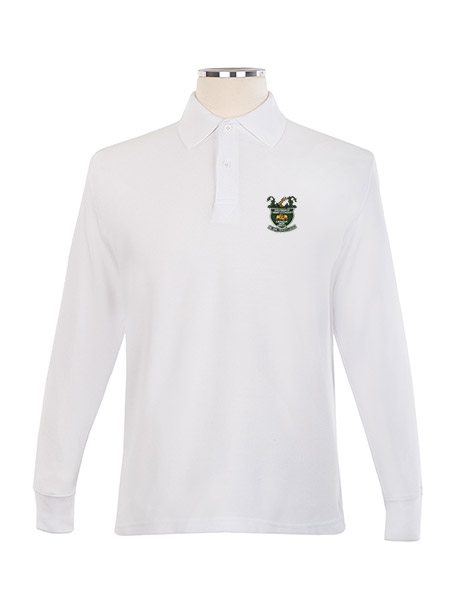 Long Sleeve Pique Embroidered Golf Shirt - Unisex