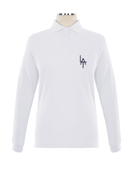 Long Sleeve Pique Embroidered Golf Shirt - Female