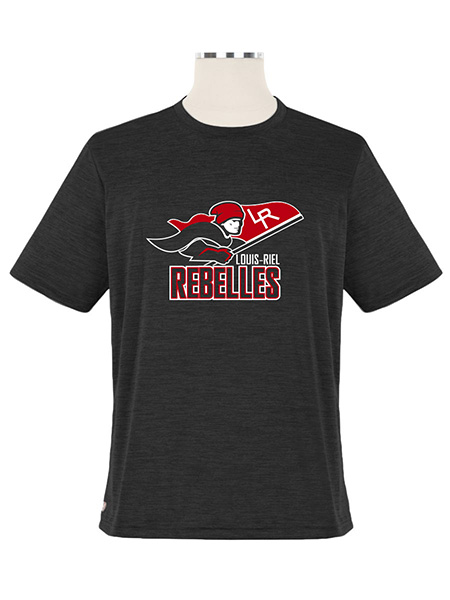 Heathered Short Sleeve Printed Performance Crewneck T-Shirt - Unisex
