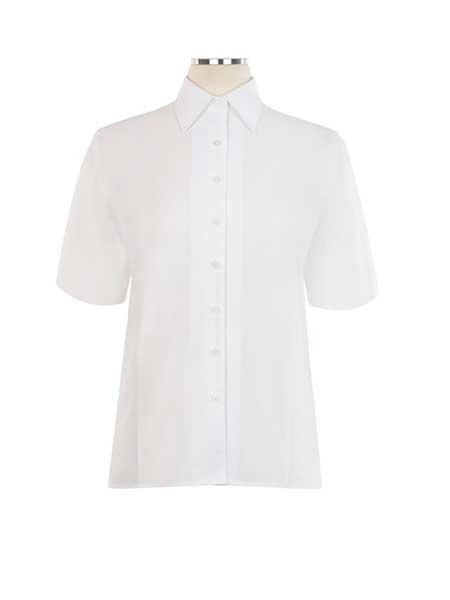 Ladies Short Sleeve Oxford Shirt