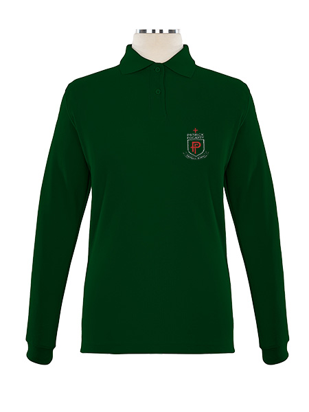 Long Sleeve Pique Embroidered Golf Shirt - Female