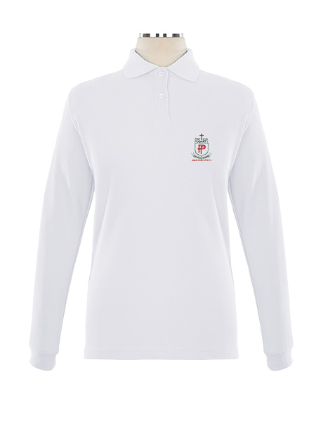 Long Sleeve Pique Embroidered Golf Shirt - Female