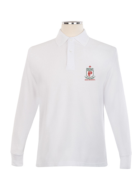 Long Sleeve Pique Embroidered Golf Shirt - Unisex